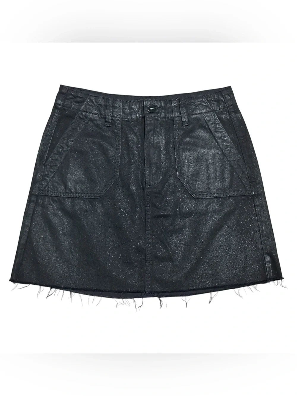 Paige coated utility skirt size 28 black